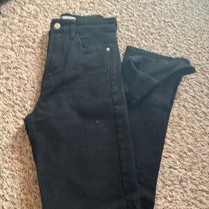 Black bootcut Jean with slits